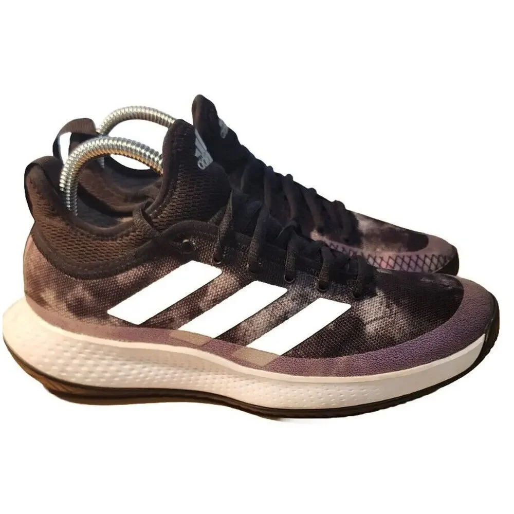 Adidas Crazyflight Bounce Grey Purple Tie Dye 2020 Mens Size 7.5 Women's Size 9